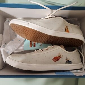 Disney x Toms Sleeping Beauty tennis shoes